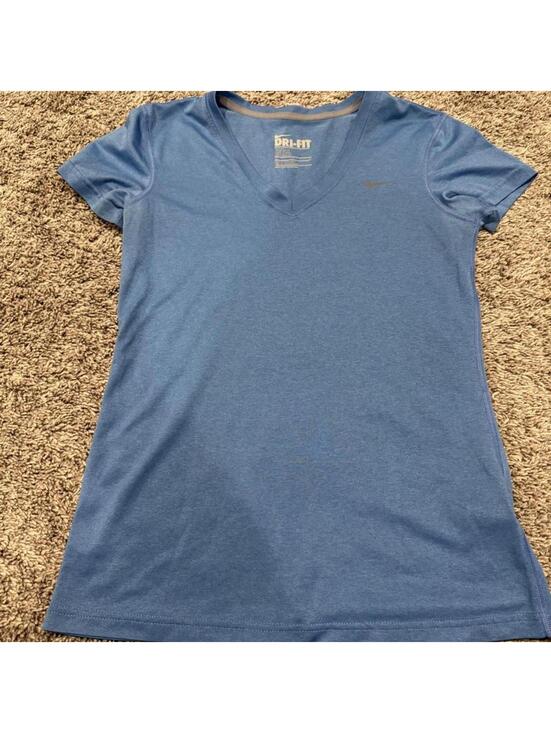 Nike Tops - Nike Dri-FIT Blue V-Neck Athletic T-Shirt Size Small
